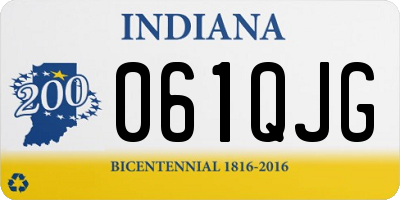 IN license plate 061QJG