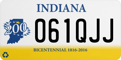 IN license plate 061QJJ