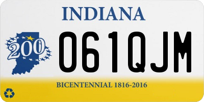 IN license plate 061QJM