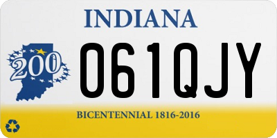 IN license plate 061QJY
