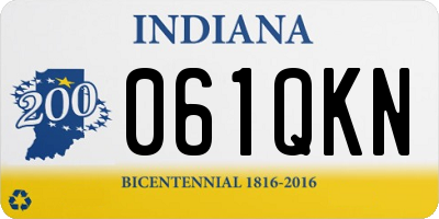 IN license plate 061QKN