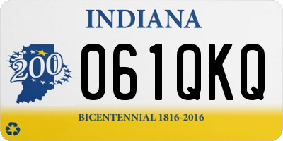 IN license plate 061QKQ