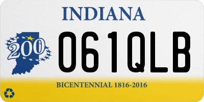 IN license plate 061QLB