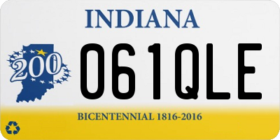 IN license plate 061QLE