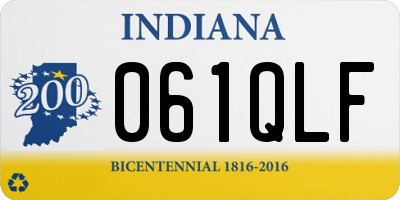 IN license plate 061QLF