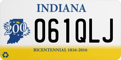 IN license plate 061QLJ