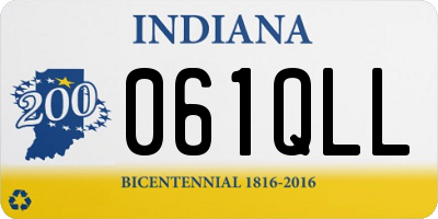 IN license plate 061QLL