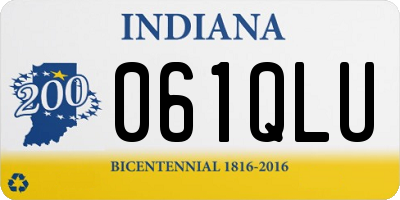 IN license plate 061QLU
