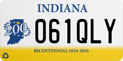 IN license plate 061QLY