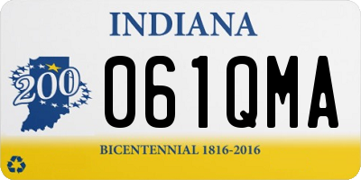 IN license plate 061QMA