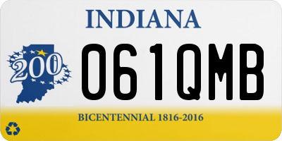 IN license plate 061QMB