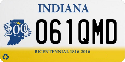 IN license plate 061QMD