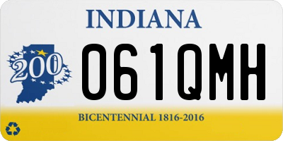 IN license plate 061QMH