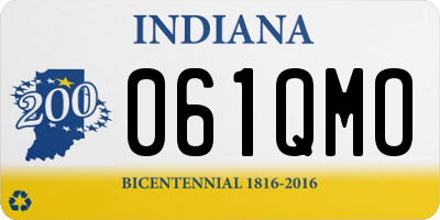 IN license plate 061QMO