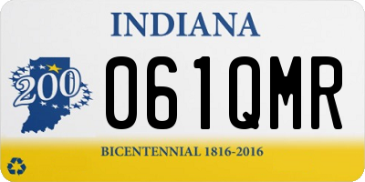 IN license plate 061QMR
