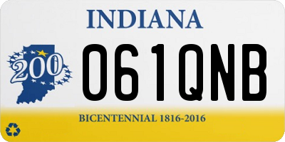 IN license plate 061QNB