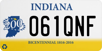 IN license plate 061QNF