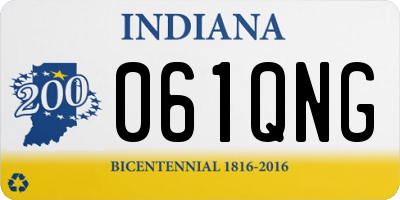 IN license plate 061QNG
