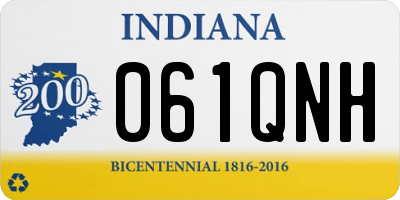 IN license plate 061QNH