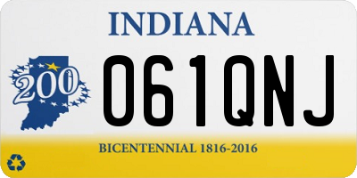 IN license plate 061QNJ