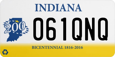IN license plate 061QNQ