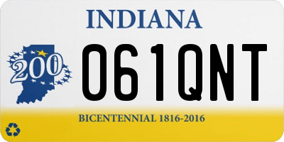 IN license plate 061QNT