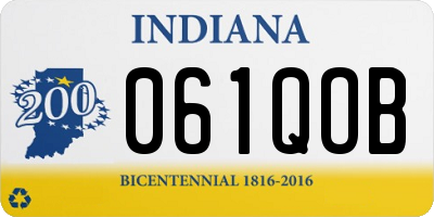 IN license plate 061QOB