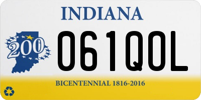 IN license plate 061QOL