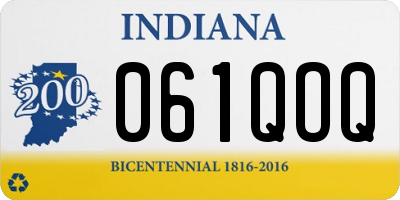 IN license plate 061QOQ