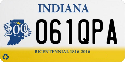 IN license plate 061QPA