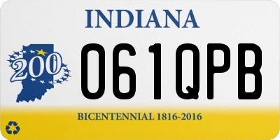 IN license plate 061QPB
