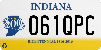 IN license plate 061QPC