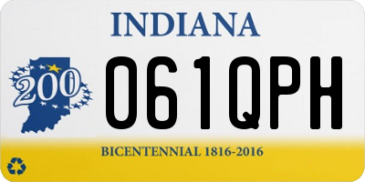 IN license plate 061QPH