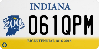 IN license plate 061QPM