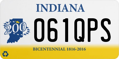 IN license plate 061QPS