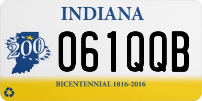 IN license plate 061QQB