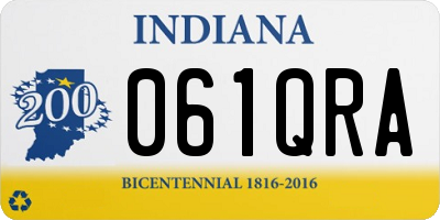 IN license plate 061QRA