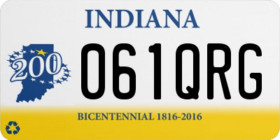 IN license plate 061QRG