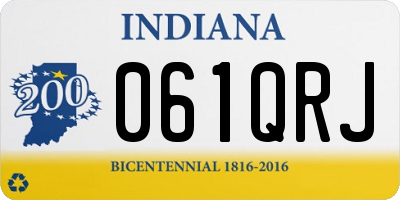 IN license plate 061QRJ