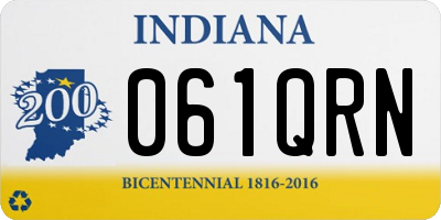 IN license plate 061QRN