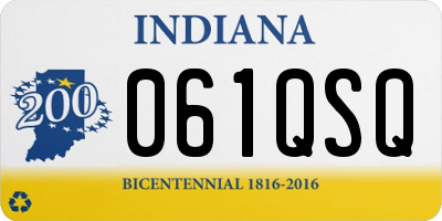 IN license plate 061QSQ