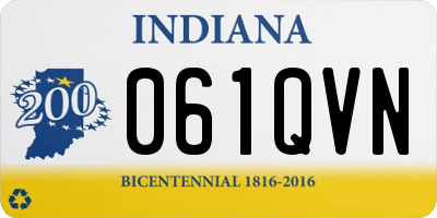 IN license plate 061QVN