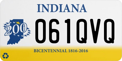 IN license plate 061QVQ