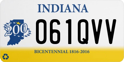 IN license plate 061QVV