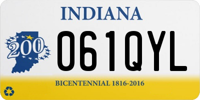 IN license plate 061QYL