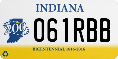 IN license plate 061RBB