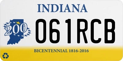 IN license plate 061RCB