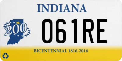 IN license plate 061RE