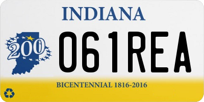 IN license plate 061REA