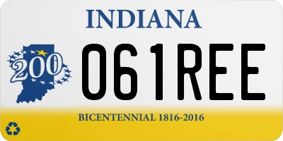 IN license plate 061REE